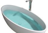 Modern Stand Alone Bathtub Adm Matte White Stand Alone Resin Bathtub Contemporary