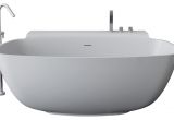 Modern Stand Alone Bathtubs Adm Matte White Stand Alone Resin Bathtub Contemporary