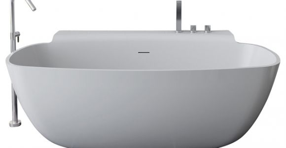 Modern Stand Alone Bathtubs Adm Matte White Stand Alone Resin Bathtub Contemporary