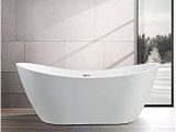Modern Stand Alone Bathtubs Vanity Art 71 Inch Freestanding Acrylic Bathtub