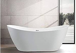 Modern Stand Alone Bathtubs Vanity Art 71 Inch Freestanding Acrylic Bathtub