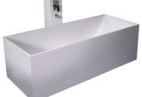 Modern Stone Bathtubs Adm White Stand Alone solid Surface Stone Resin Bathtub