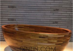 Modern Wood Bathtubs Contemporary Teak Bathtub Freestanding Custom Teak