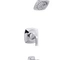 Moen Adler Shower Head Kohler Rubicon 1 Handle 3 Spray Wall Mount Tub and Shower Faucet In