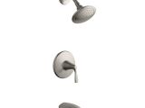 Moen ashville Shower Head Kohler Mistos Single Handle 1 Spray Tub and Shower Faucet In Brushed