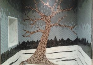Mosaic Tile Bathtub Surround Ideas Glass Tile Mosaic Tree Shower Surround Contemporary
