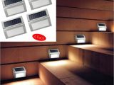 Mountable solar Lights 3led solar Powered Wall Light 3 Led Light Wall Mount Garden Path