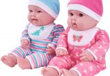 My Sweet Love Lots to Love Baby Bathtub My Sweet Love 15" Twin Baby Dolls with Coordinating