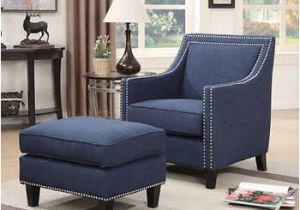 Navy Blue Accent Chair Target Emery Navy Blue Accent Chair with Ottoman