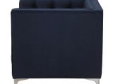 Navy Blue Accent Chair with Arms Modern Navy Blue Upholstered button Tufted Accent Club Arm