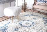 Navy Blue and White area Rugs Amazon Com Nuloom Traditional Vintage Distressed Persian area Rugs