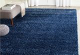 Navy Blue Furry Rug California Shag Navy Blue 8 Ft 6 In X 12 Ft area Rug