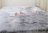 Navy Blue Furry Rug Faux Rug soft Fluffy Rug Shaggy Rugs Faux Sheepskin Rugs Floor