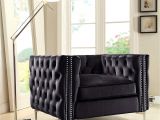 Navy Blue Sectional sofa Amazon Iconic Home Da Vinci Accent Club Chair Velvet button