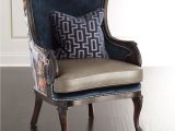 Navy Blue Wingback Chairs Massoud Stockwell Chair Make A Statement Scene Stealing Furniture