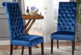 Navy Velvet Parsons Chair Chair Armchair Blue Wingback Dining Chair Navy Blue Velvet