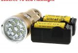 Nebo Lights Skyray Tactical Flashlight 10t6 20000lm Bike Lamp Light 10xcree Xm L