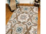 Nerdy area Rugs andover Millsa Natural Cerulean Blue Tan area Rug Living Room