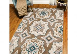 Nerdy area Rugs andover Millsa Natural Cerulean Blue Tan area Rug Living Room