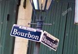 New orleans Gas Lights Bourbon Street Sign Post Street Stock Photos Bourbon Street Sign