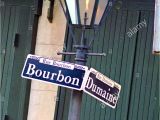 New orleans Gas Lights Bourbon Street Sign Post Street Stock Photos Bourbon Street Sign