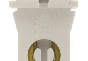 Non Shunted Lamp Holders Leviton Leviton 23351 Medium Bi Pin Standard Fluorescent Lampholder White