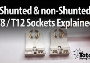 Non Shunted Lamp Holders Leviton Shunted Non Shunted T8 T12 sockets tombstones Explained by