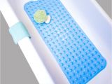 Non Slip Mats for Bathtubs Bath Tub Extra Long Blue Bath Mat Non Anti Slip Safety