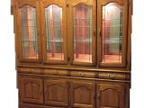 Oak China Cabinets for Sale solid Oak China Cabinet Chairish