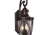 Oil Rubbed Bronze Outdoor Light Fixtures Shop Allen Roth Castine 23 75 In H Rubbed Bronze Outdoor Wall