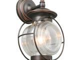 Oil Rubbed Bronze Outdoor Light Fixtures Shop Portfolio Caliburn 13 62 In H Oil Rubbed Bronze Outdoor Wall