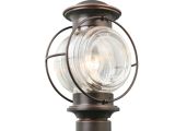 Oil Rubbed Bronze Outdoor Light Fixtures Shop Portfolio Caliburn 15 25 In H Oil Rubbed Bronze Post Light at