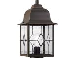 Oil Rubbed Bronze Outdoor Light Fixtures Shop Portfolio Litshire 17 In H Oil Rubbed Bronze Post Light at