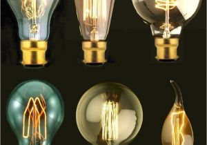 Old Fashioned Light Bulbs B22 Bayonet Filament Vintage Edison Style Squirrel Cage Lamp Light