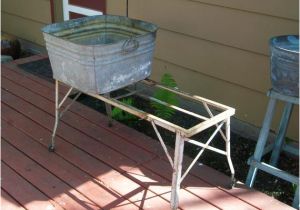 Old Metal Bathtubs for Sale Vintage Wash Tub Stand Metal Collapsible by Redriverantiques