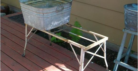 Old Metal Bathtubs for Sale Vintage Wash Tub Stand Metal Collapsible by Redriverantiques