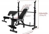 Olympic Bench Press Set Amazon Com Multi Function Olympic Workout Bench W Adjustable Squat
