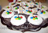 Olympic themed Cake Decorations Cupcakes Use M for the Olympic Rings Simple Cute and Festive