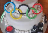 Olympic themed Cake Decorations Sew Lah Tea Dough Winter Olympic Birthday Cake 2 Tiers Red Velvet