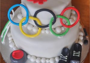 Olympic themed Cake Decorations Sew Lah Tea Dough Winter Olympic Birthday Cake 2 Tiers Red Velvet