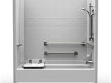 One Piece Bathtub and Surround Ada Tub Shower Bination 60×32 E Piece Ada Tub with
