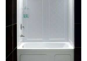 One Piece Bathtub Wall Kit Dreamline 32" X 60" X 60" Qwall Acrylic Tub Shower
