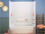 One Piece Bathtub Wall Kit E Piece Bath and Shower Stall 54 Inch Wide Tub Bo