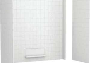 One Piece Bathtub Wall Surround Swan Veritek Swantile Tub Wall Surround Three Piece White