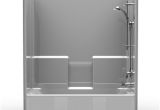 One Piece Bathtub with Surround Accessible Bestbath Tubs and Wall Kits 54×32 E Piece