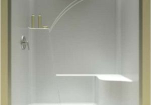 One Piece Bathtub with Surround Shower Ly E Piece Showers In 2019