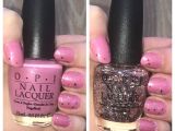 Opi Rose Of Light Opi Japanese Rose Garden with Opi You Pink too Much Nail Art