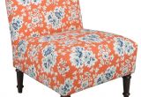 Orange and Blue Accent Chair Clark Armless Chair orange Blue Contemporary