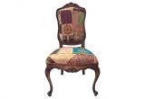 Orange and Blue Accent Chair Items Similar to Patchwork Accent Chair French Wood
