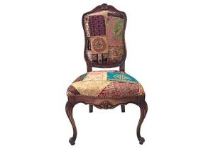 Orange and Blue Accent Chair Items Similar to Patchwork Accent Chair French Wood